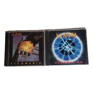 Def Leppard: Pyromania, Adrenalize Cd's Tested (Mercury, 1983, 1982) Pre-owned